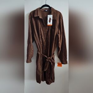 Lands' End Brown Corduroy Dress